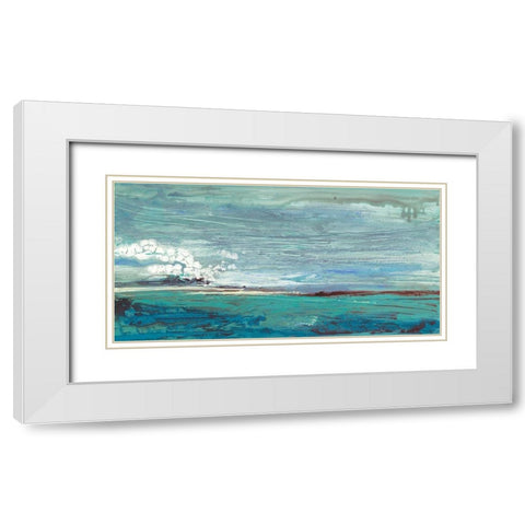 On the Horizon White Modern Wood Framed Art Print with Double Matting by Hove, Beth Ten