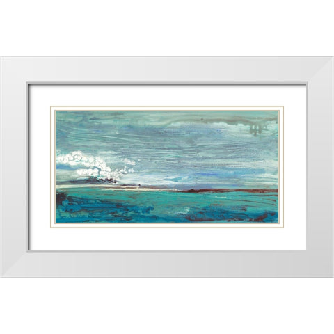 On the Horizon White Modern Wood Framed Art Print with Double Matting by Hove, Beth Ten
