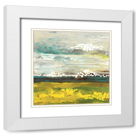 Dusk White Modern Wood Framed Art Print with Double Matting by Rowan, Grace