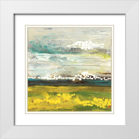 Dusk White Modern Wood Framed Art Print with Double Matting by Rowan, Grace
