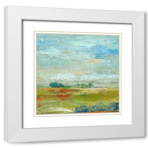 Secret Forest Colours White Modern Wood Framed Art Print with Double Matting by Hove, Beth Ten