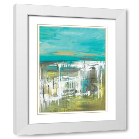 From The Shore I White Modern Wood Framed Art Print with Double Matting by Hove, Beth Ten
