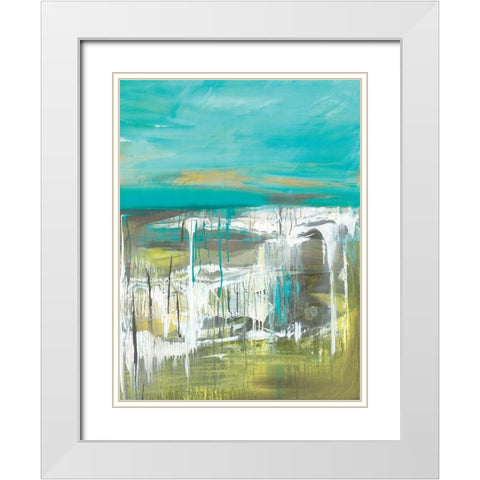 From The Shore I White Modern Wood Framed Art Print with Double Matting by Hove, Beth Ten