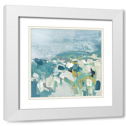 Above the Sea  White Modern Wood Framed Art Print with Double Matting by Rowan, Grace