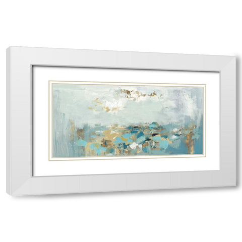 Nu Bleu  White Modern Wood Framed Art Print with Double Matting by Rowan, Grace