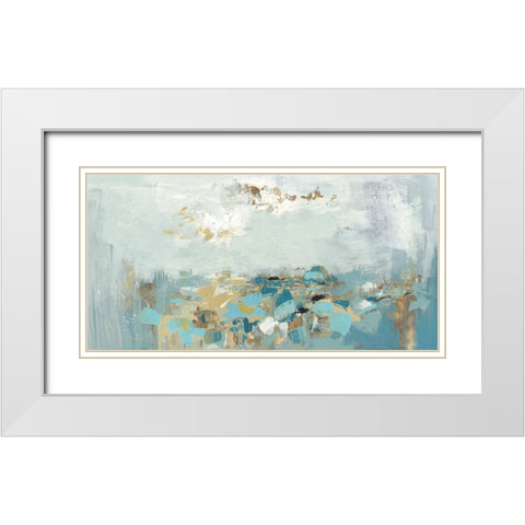 Nu Bleu  White Modern Wood Framed Art Print with Double Matting by Rowan, Grace