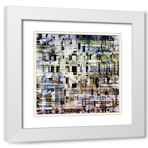 Untitled #11 White Modern Wood Framed Art Print with Double Matting by Bingham, John