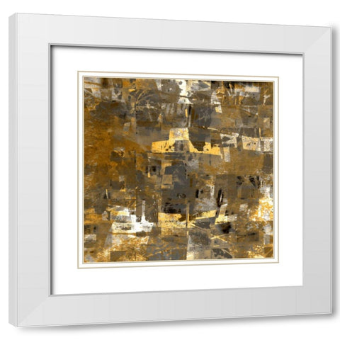City on the Hill White Modern Wood Framed Art Print with Double Matting by Bingham, John