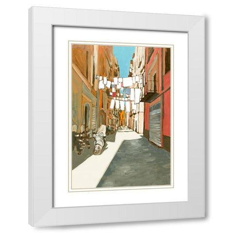 Summer in Naples White Modern Wood Framed Art Print with Double Matting by Errico and Slyp