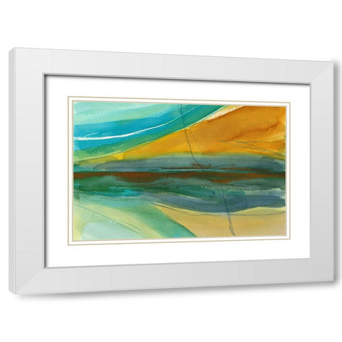 Mandato  White Modern Wood Framed Art Print with Double Matting by Errico and Slyp