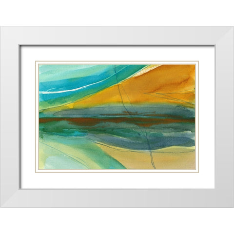 Mandato  White Modern Wood Framed Art Print with Double Matting by Errico and Slyp