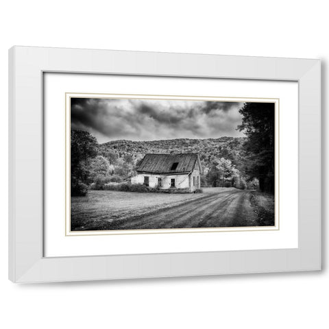 Forgotten White Modern Wood Framed Art Print with Double Matting by Berk
