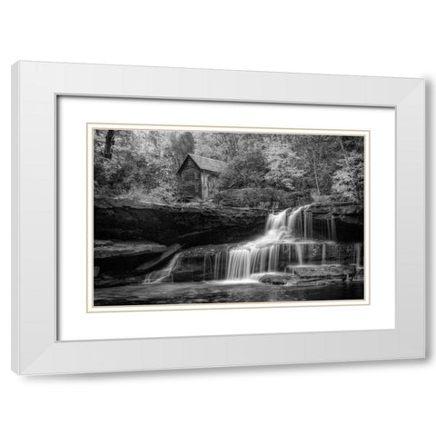 Glade Creek II  White Modern Wood Framed Art Print with Double Matting by Berk