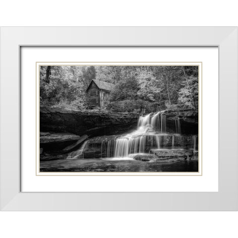 Glade Creek II  White Modern Wood Framed Art Print with Double Matting by Berk