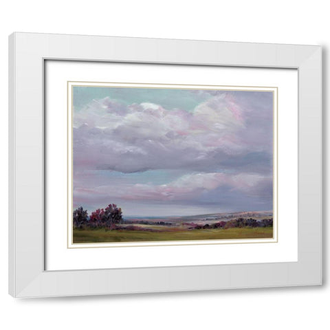 In the Clouds White Modern Wood Framed Art Print with Double Matting by Broome, Marianne