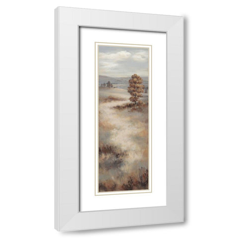 Into the Distance I White Modern Wood Framed Art Print with Double Matting by Broome, Marianne