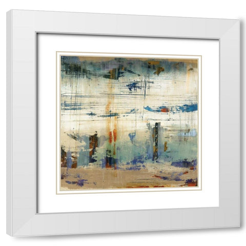 Torn I White Modern Wood Framed Art Print with Double Matting by Bradley, Tim