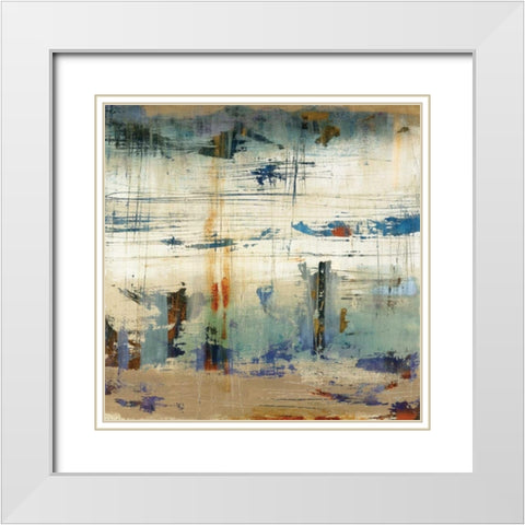 Torn I White Modern Wood Framed Art Print with Double Matting by Bradley, Tim