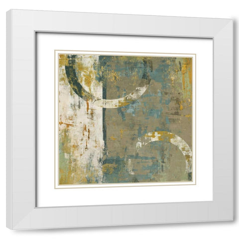 Elation I White Modern Wood Framed Art Print with Double Matting by Bradley, Tim