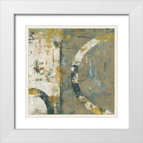 Elation II White Modern Wood Framed Art Print with Double Matting by Bradley, Tim