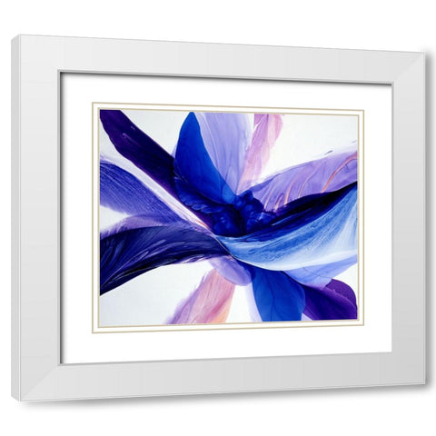 Convergence White Modern Wood Framed Art Print with Double Matting by Ridgeway, Bette