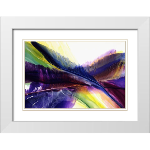 Primordial Place White Modern Wood Framed Art Print with Double Matting by Ridgeway, Bette