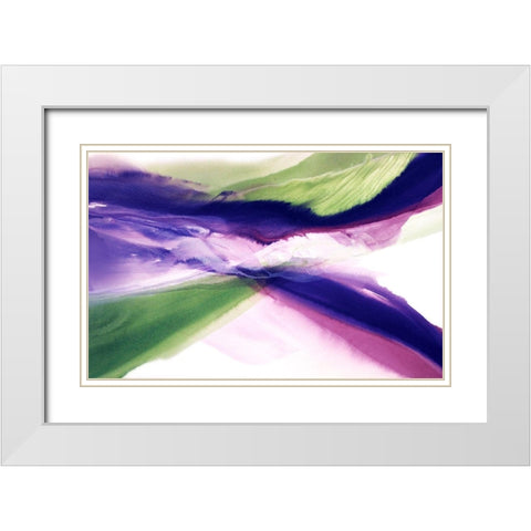 Summer Sea White Modern Wood Framed Art Print with Double Matting by Ridgeway, Bette