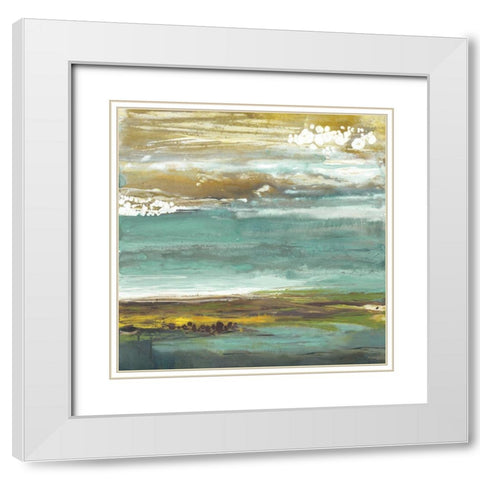 Samadhi White Modern Wood Framed Art Print with Double Matting by Rowan, Grace