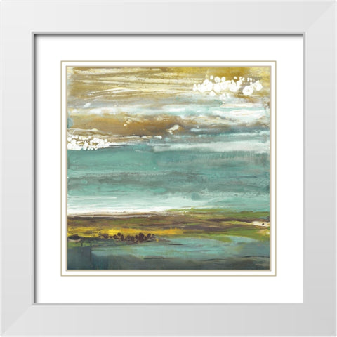 Samadhi White Modern Wood Framed Art Print with Double Matting by Rowan, Grace