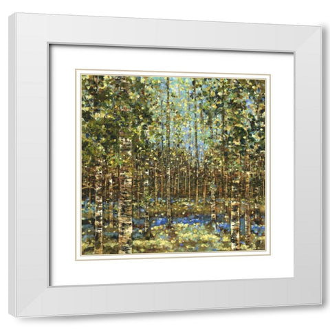 Retreat White Modern Wood Framed Art Print with Double Matting by Dolce, Carmen