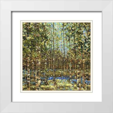 Retreat White Modern Wood Framed Art Print with Double Matting by Dolce, Carmen