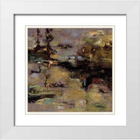 In the Pond White Modern Wood Framed Art Print with Double Matting by Dolce, Carmen