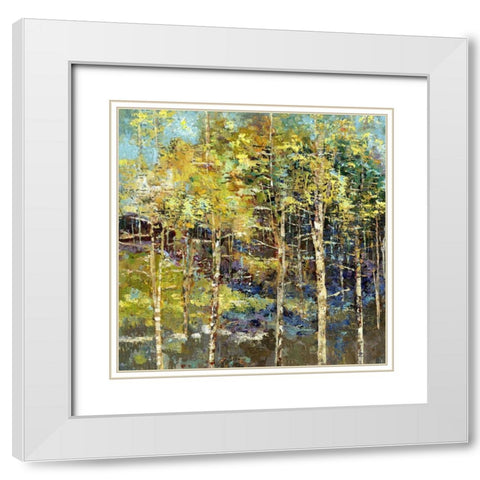 Promise White Modern Wood Framed Art Print with Double Matting by Dolce, Carmen