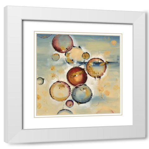 Silent Radience White Modern Wood Framed Art Print with Double Matting by Ligeros, Cynthia