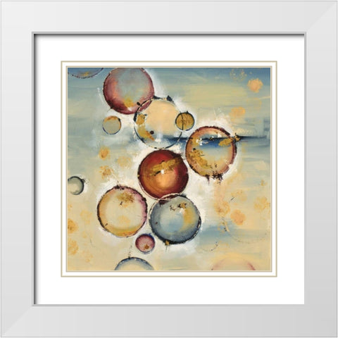 Silent Radience White Modern Wood Framed Art Print with Double Matting by Ligeros, Cynthia