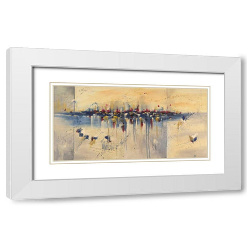 Charade of Desire White Modern Wood Framed Art Print with Double Matting by Ligeros, Cynthia