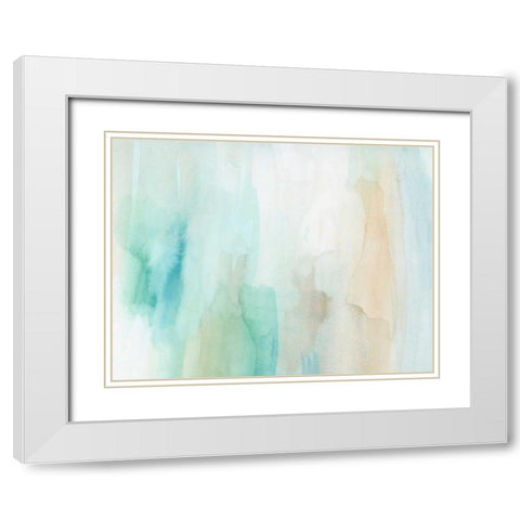Zenith III White Modern Wood Framed Art Print with Double Matting by Essue, Christina