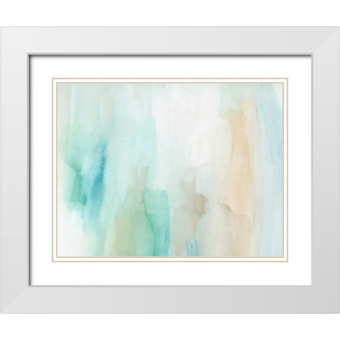 Zenith III White Modern Wood Framed Art Print with Double Matting by Essue, Christina