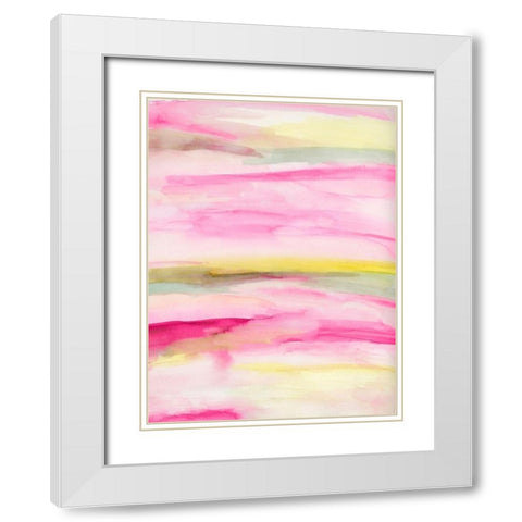 Sparkling I White Modern Wood Framed Art Print with Double Matting by Essue, Christina
