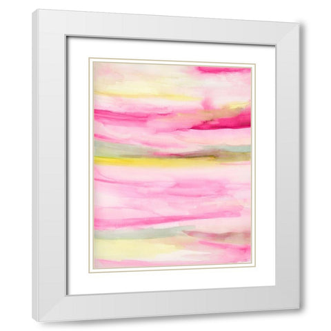 Sparkling II White Modern Wood Framed Art Print with Double Matting by Essue, Christina