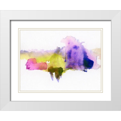Vestige II White Modern Wood Framed Art Print with Double Matting by Essue, Christina