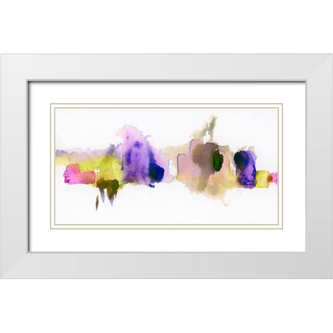 Vestige III White Modern Wood Framed Art Print with Double Matting by Essue, Christina