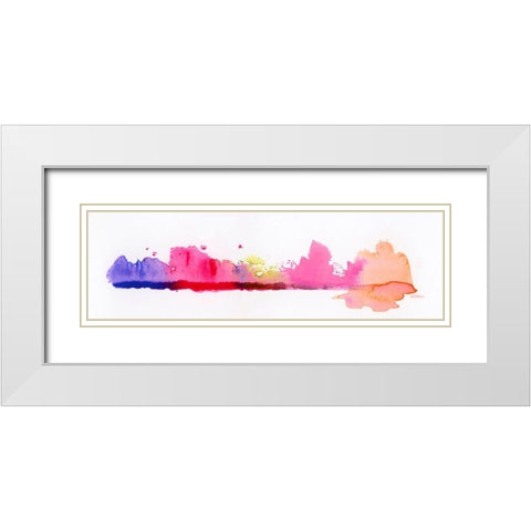 Fringe II White Modern Wood Framed Art Print with Double Matting by Essue, Christina