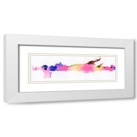 Fringe III White Modern Wood Framed Art Print with Double Matting by Essue, Christina