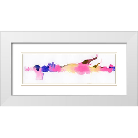 Fringe III White Modern Wood Framed Art Print with Double Matting by Essue, Christina