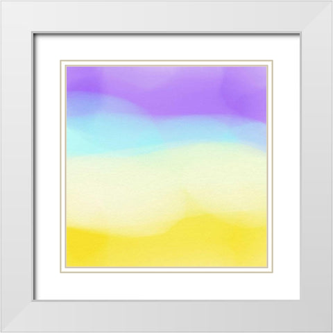 Glowing White Modern Wood Framed Art Print with Double Matting by Essue, Christina