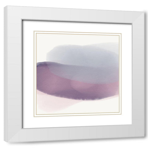 Breeze II White Modern Wood Framed Art Print with Double Matting by Essue, Christina