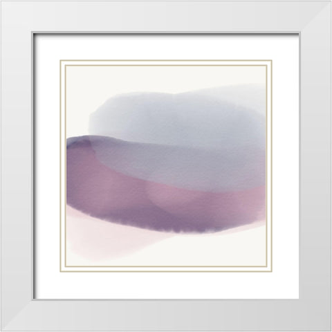 Breeze II White Modern Wood Framed Art Print with Double Matting by Essue, Christina