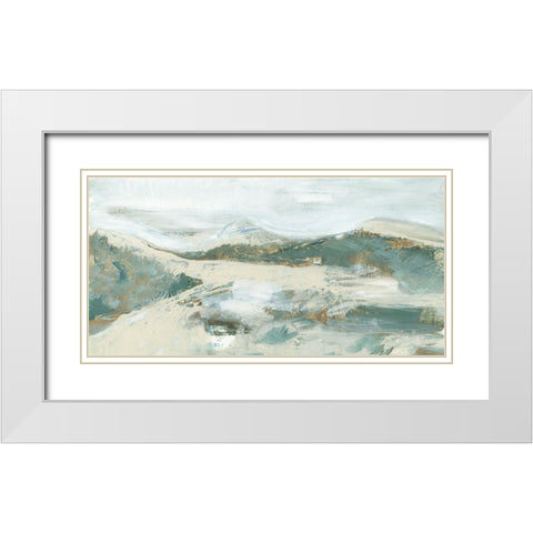 Spring Ski MountianÂ  White Modern Wood Framed Art Print with Double Matting by Project C