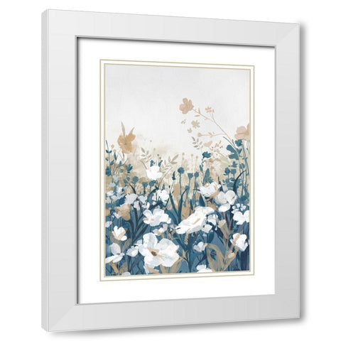 Morning of the Flowers White Modern Wood Framed Art Print with Double Matting by Jacob Q